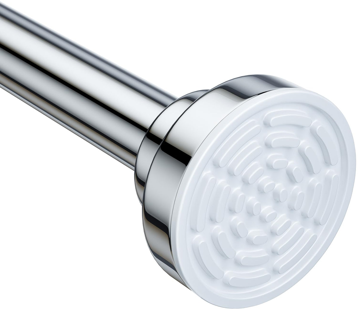 Ausemku shower rod 32-92 inch extended for secure, no-drill setup.