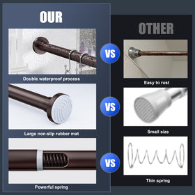 Ausemku rod used to hang curtains in a dorm room