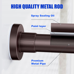Ausemku rustproof coating protects rod in humid bathrooms
