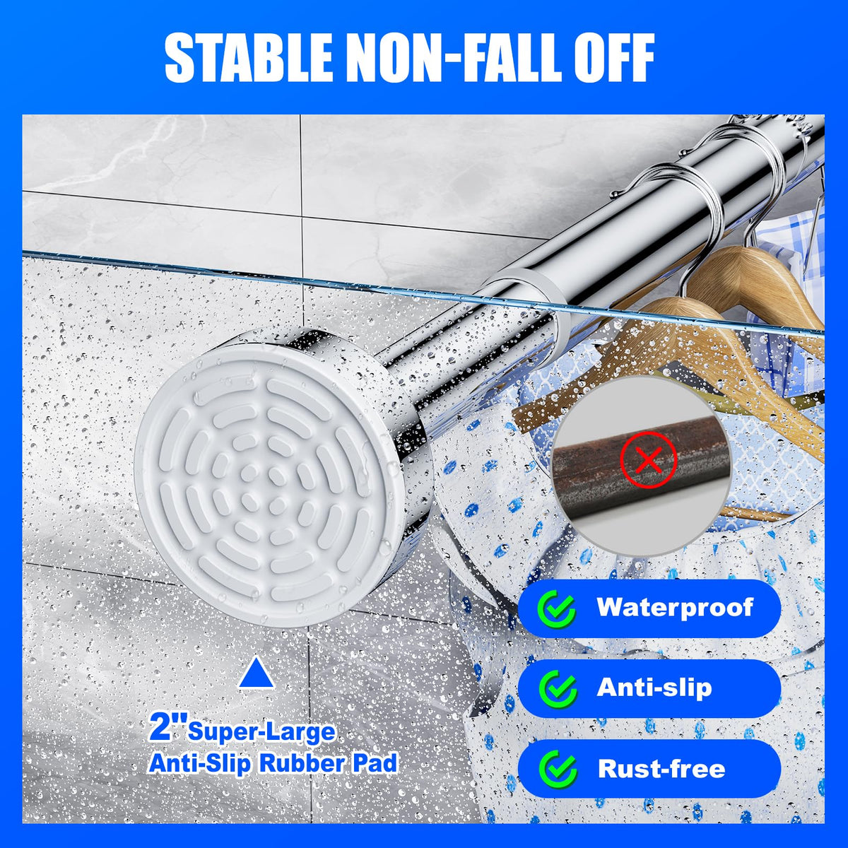 Ausemku rustproof tube with tension technology for easy installation.