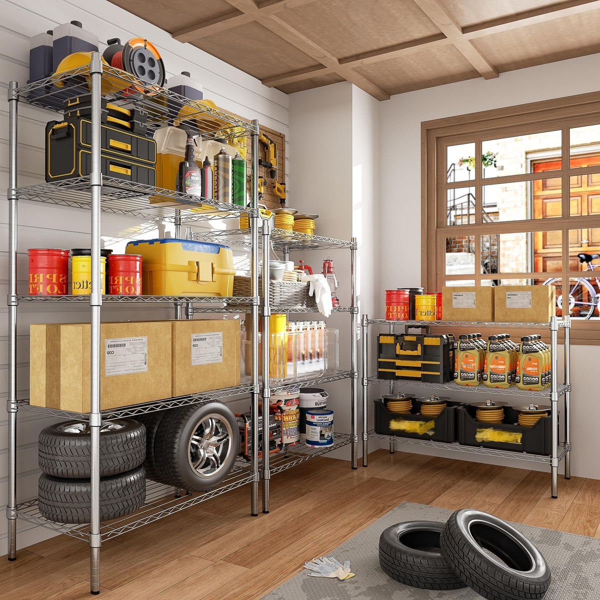 Auslar no-tools-assembly enables quick, tool-free setup.