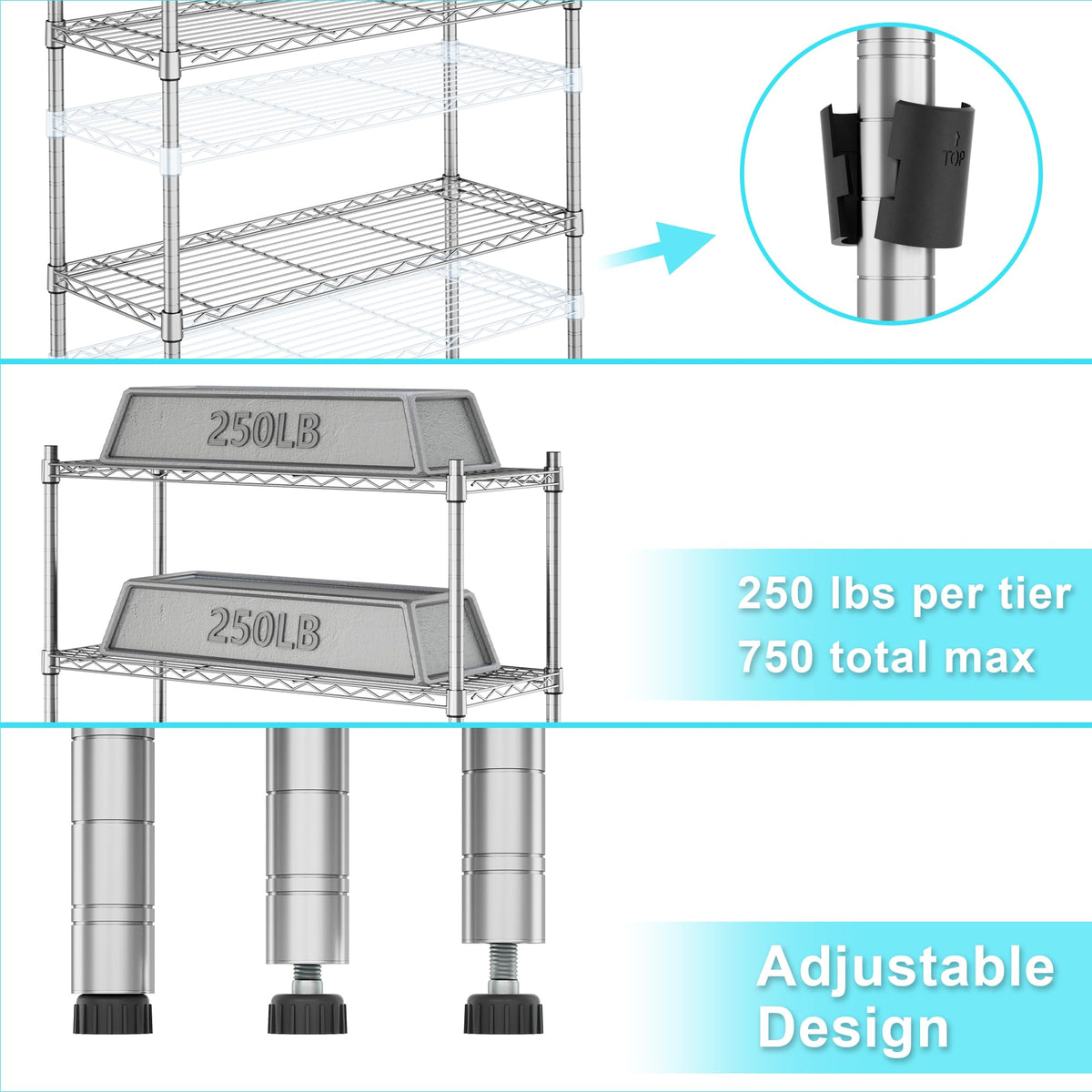 Auslar pantry-organization keeps items accessible and neatly arranged.