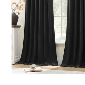 Daytime room-darkening effect shown with AUSSPVOCT velvet curtains