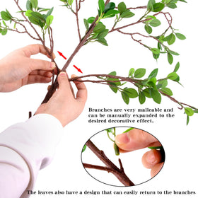 AUSTOR artificial ficus stems for vase filler and event decor.