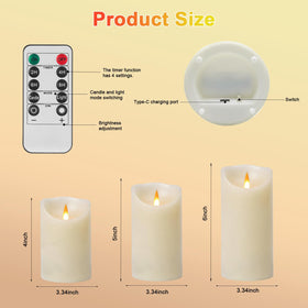 Autbye set of 3 display enhances weddings, patios, and dining tables.