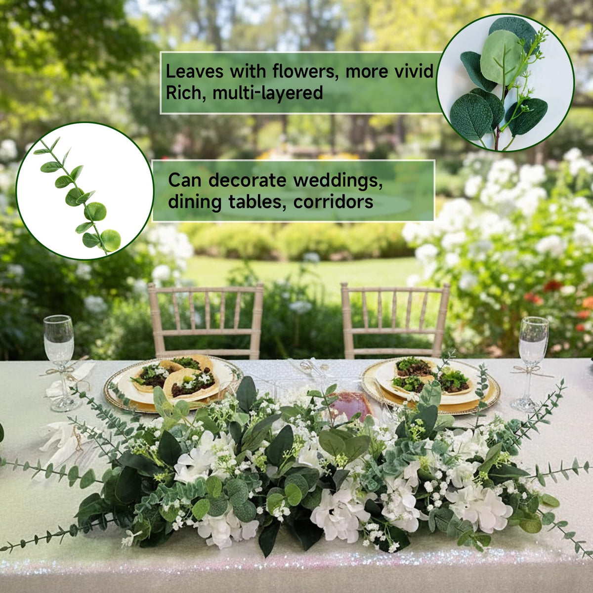 Autokcan DIY floral composition eucalyptus stems for creative layouts