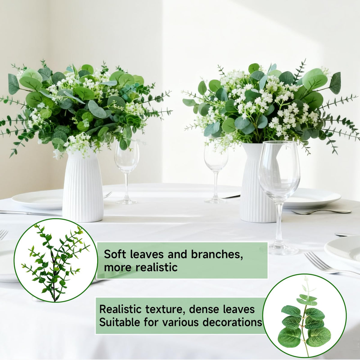 Autokcan table centerpiece DIY stems for elegant table decorations