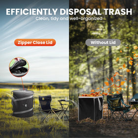 Automatters Trash Bin air vents improve airflow and odor control.
