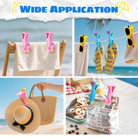 Autubin sunglasses towel clip holds towels securely during travel and lounging.