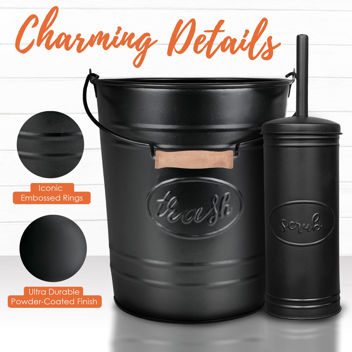 Autumn Alley galvanized construction highlights long-lasting durability in a matte black finish.
