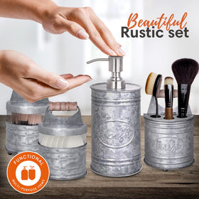 Autumn Alley clear glass canisters show contents for quick access