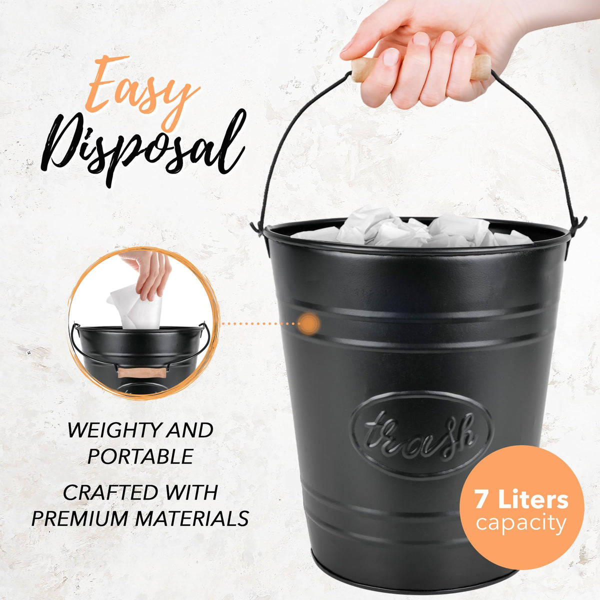 Autumn Alley office decor trash can blends with Western country style.