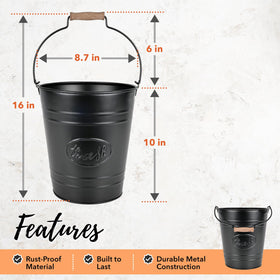 Autumn Alley durable metal trash can suitable for daily bathroom use.