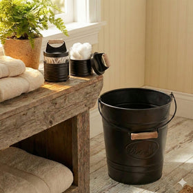 Autumn Alley farmhouse decor trash bin fits bathroom, bedroom, or office.