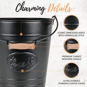 Autumn Alley rustic design trash can upgrades kitchen or living spaces.