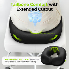 AUVON Donut Pillow dimensions 18x16x3 provide wide seat coverage and even weight distribution.