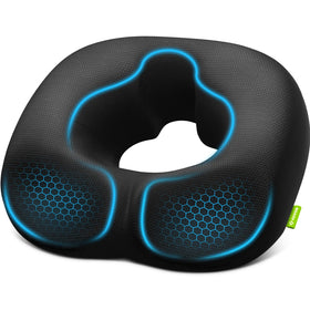 AUVON Sensitive Care Donut Pillow cover highlights breathable fabric for cooling comfort.