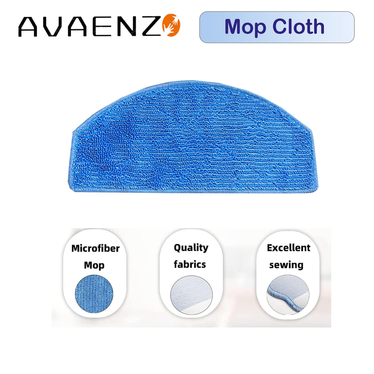 Avaenzo Tikom mop pads delivering streak-free damp mopping