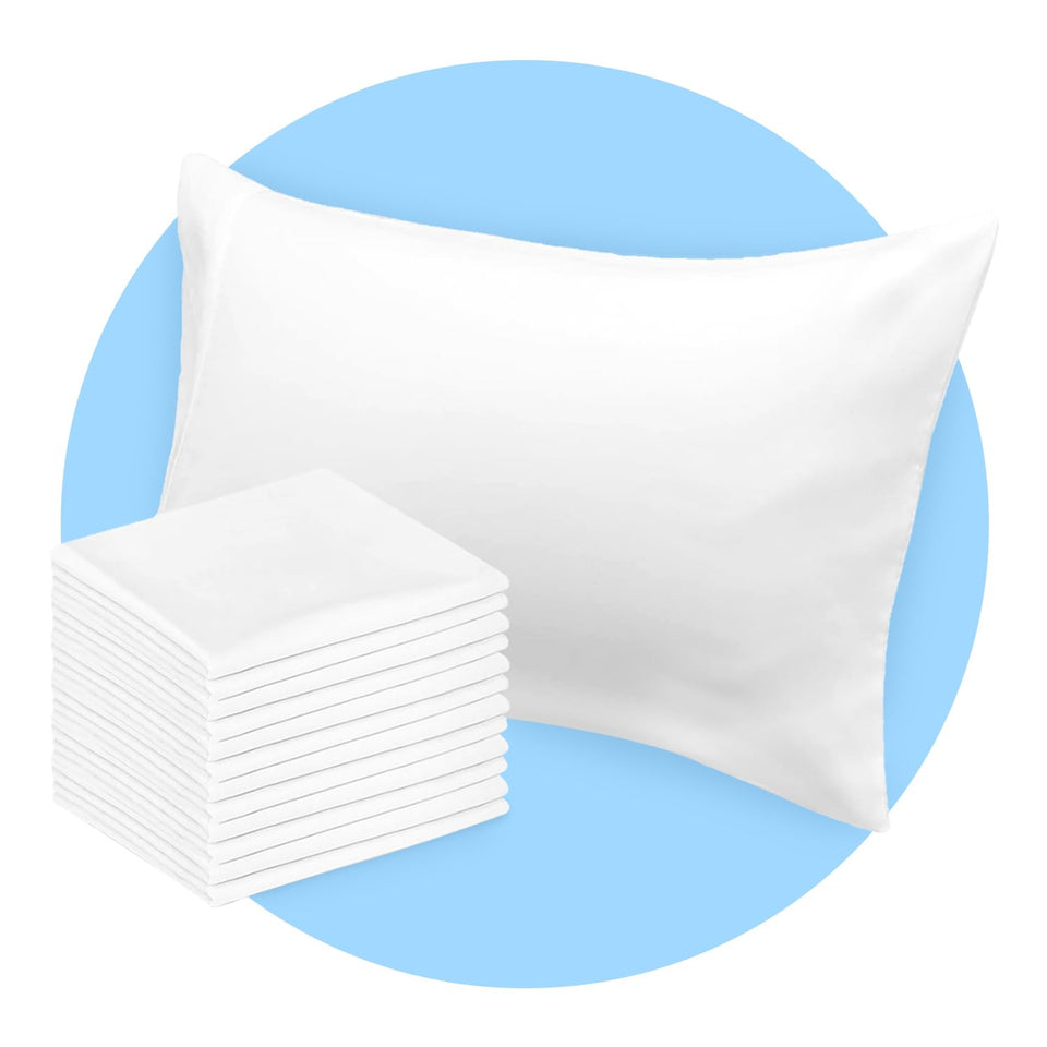 Avalon Bedding pillowcase standard white 20x30, hotel-quality softness for breathable comfort.