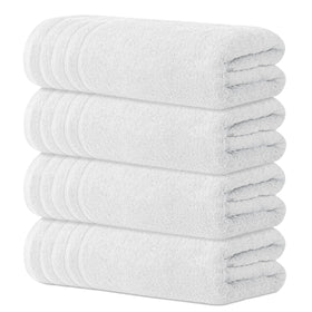 Avalon Towels 4-pack front view showcasing a luxurious bathroom presence