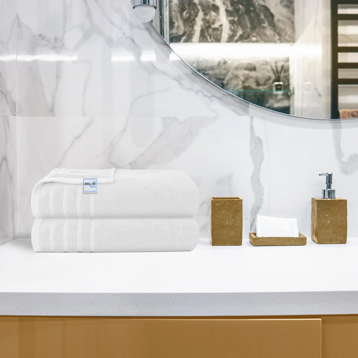 Avalon Towels care tips icon for low-maintenance care