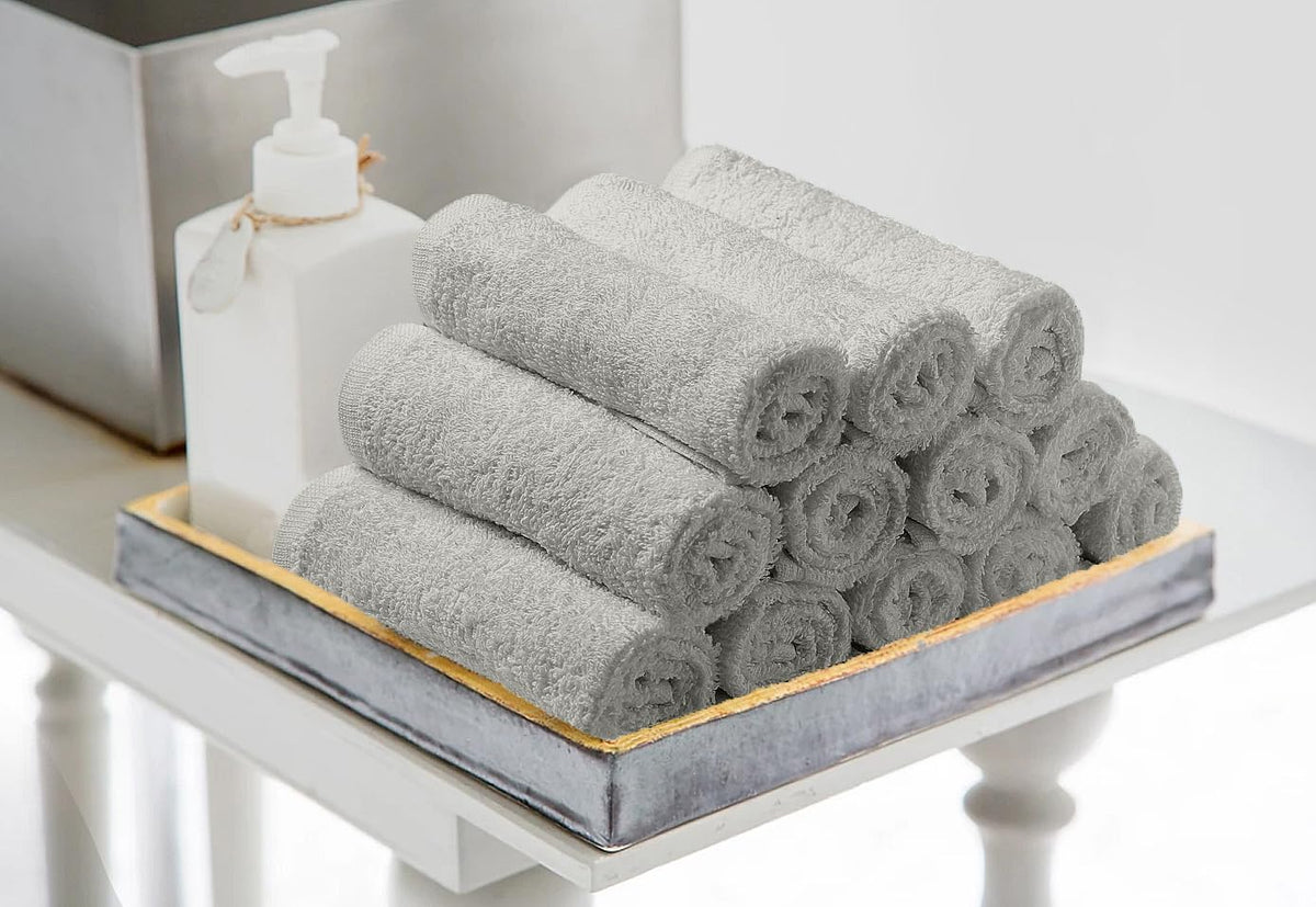 Avalon Towels cotton texture closeup highlights soft, durable fibers.