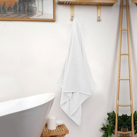 Avalon Towels elegant lightweight look enhances modern bathroom décor