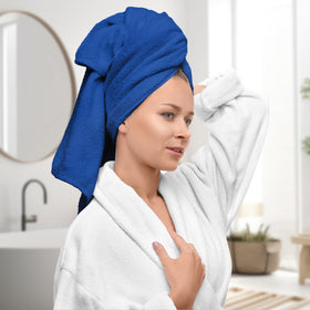 Avalon Towels royal blue hand towels for daily comfort and quick-drying performance.