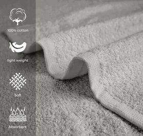 Avalon Towels salon towel in bathroom setup ready for daily drying.