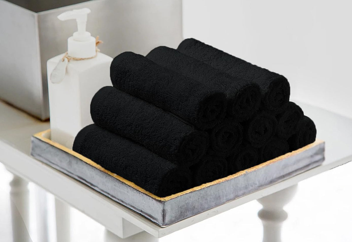 Avalon Towels spa-grade washcloth conveys premium hotel quality at home for a spa feel.