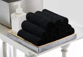 Avalon Towels spa-grade washcloth conveys premium hotel quality at home for a spa feel.