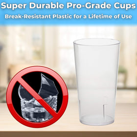 Avant Grub BPA-free 12oz clear tumblers provide safe daily use at home or catering.