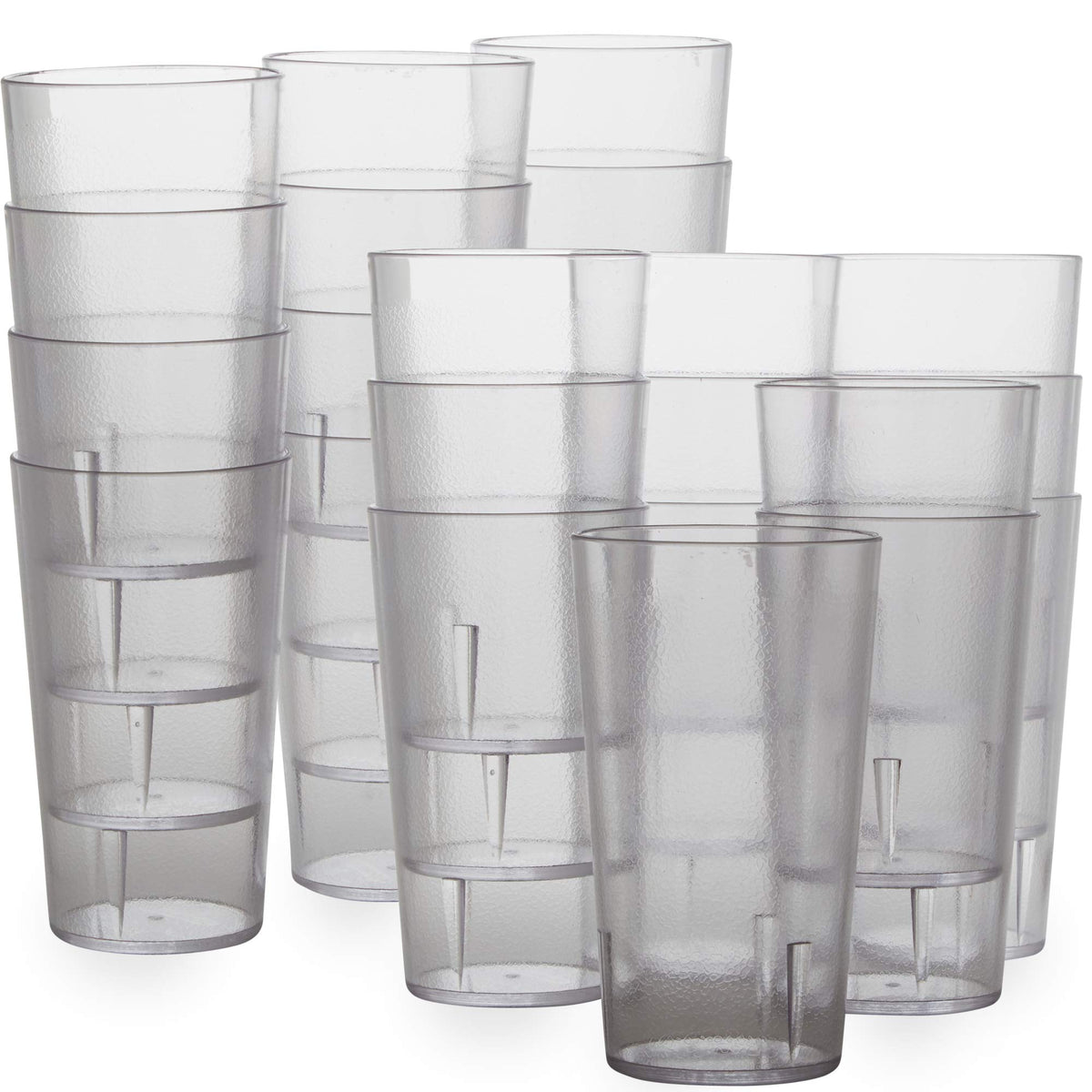 Avant Grub restaurant-grade 12oz clear cups offer durable, reusable service for cafes.
