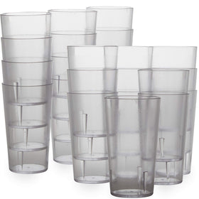 Avant Grub restaurant-grade 12oz clear cups offer durable, reusable service for cafes.