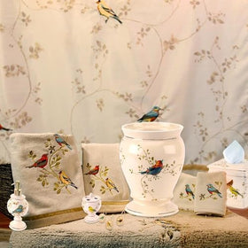Avanti tissue box cover bathroom countertop display complements coordinated Avanti collection