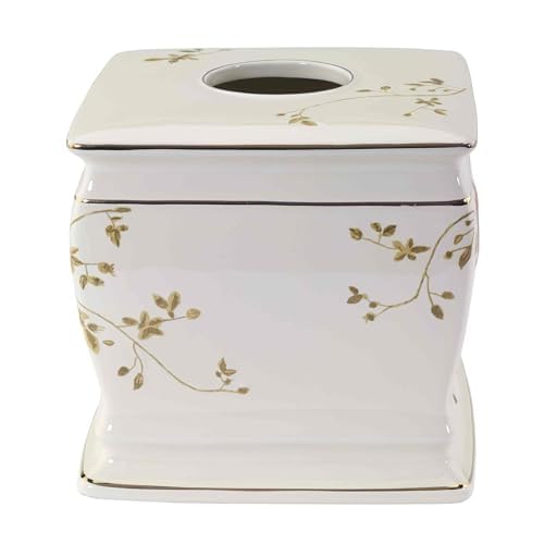 Avanti ivory ceramic detailing boosts bathroom decor with nature-inspired motif
