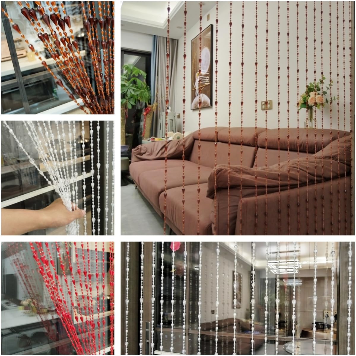 ave split window curtain beaded decor creates eye-catching framing and ambient light