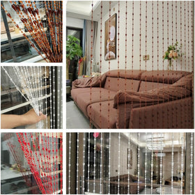 ave split window curtain beaded decor creates eye-catching framing and ambient light