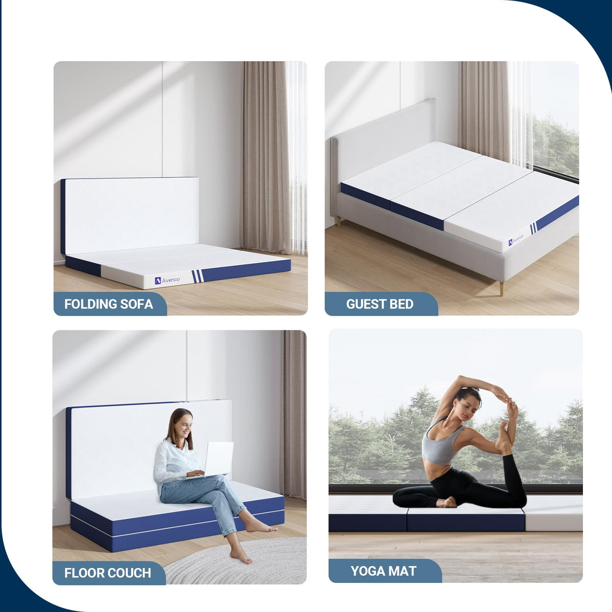 Avenco CertiPUR US certified foam and 3 year warranty card.