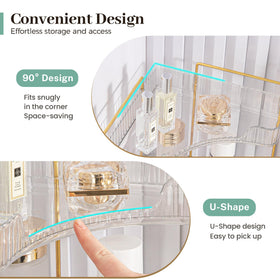 Aveniee multipurpose-storage-dresser used for cosmetics on a dresser
