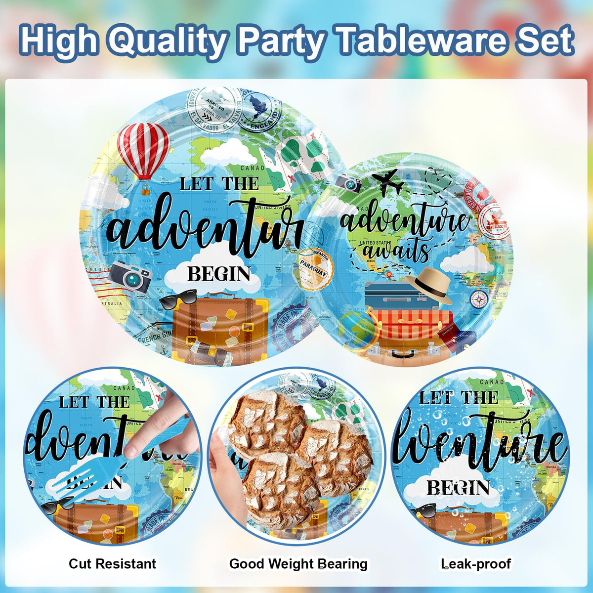 Avezano Bon Voyage 6.5-inch napkins ready for spills and celebration moments