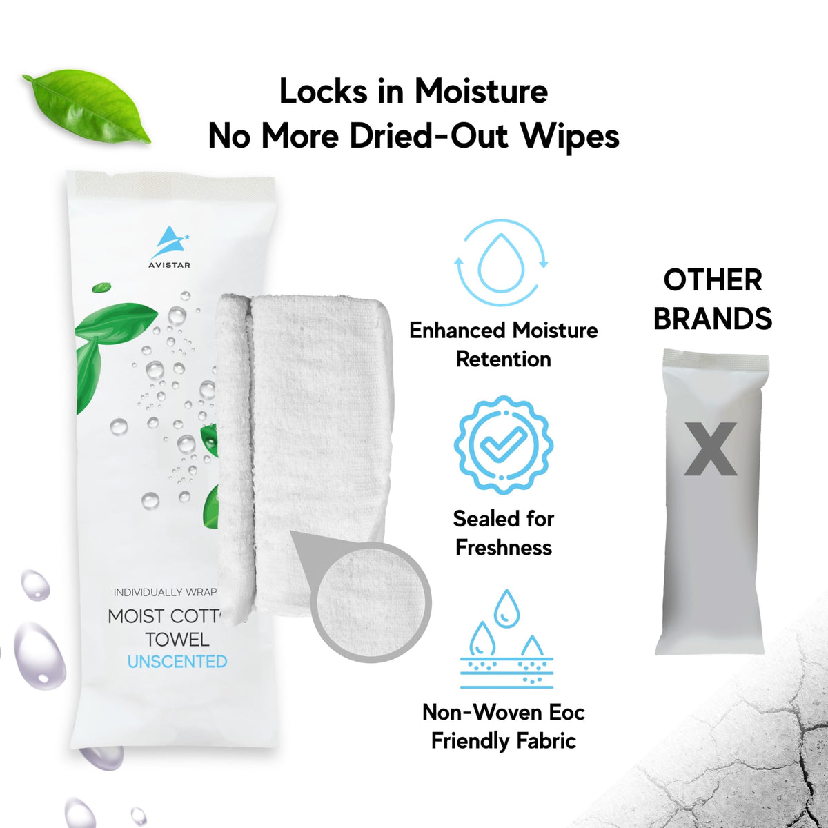 Avistar compact travel-wet naps fit purses and planes.