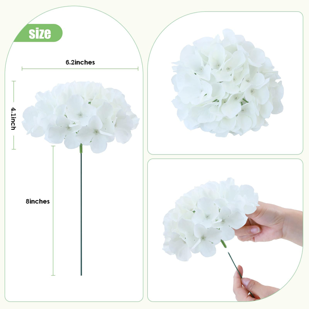 AVIVIHO ivory hydrangea bouquet arrangement for weddings and events