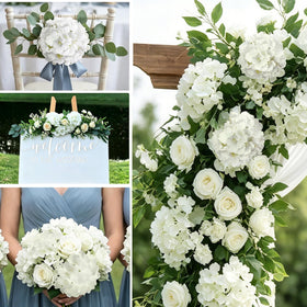 AVIVIHO silk hydrangea arch decoration for festive celebrations