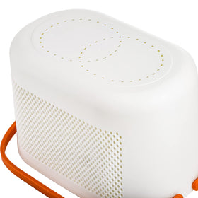 AVLA stackable storage bins save space when not in use.