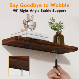 Avytronx bathroom vanity shelf in walnut fits compact spaces
