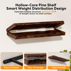 Avytronx living room and bedroom decor shelves add versatile storage.