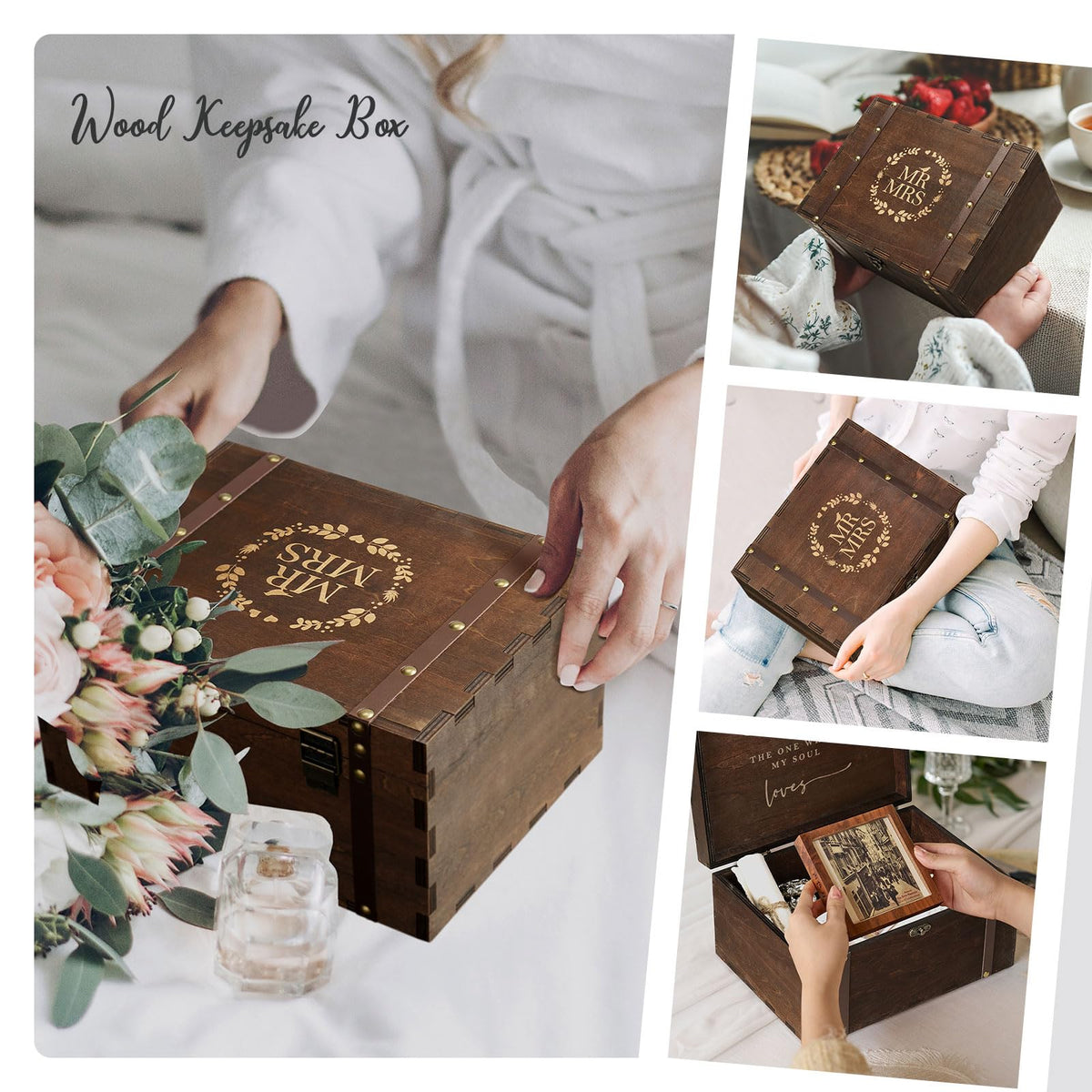 AW BRIDAL gift-ready presentation makes this keepsake box an ideal bridal or anniversary gift