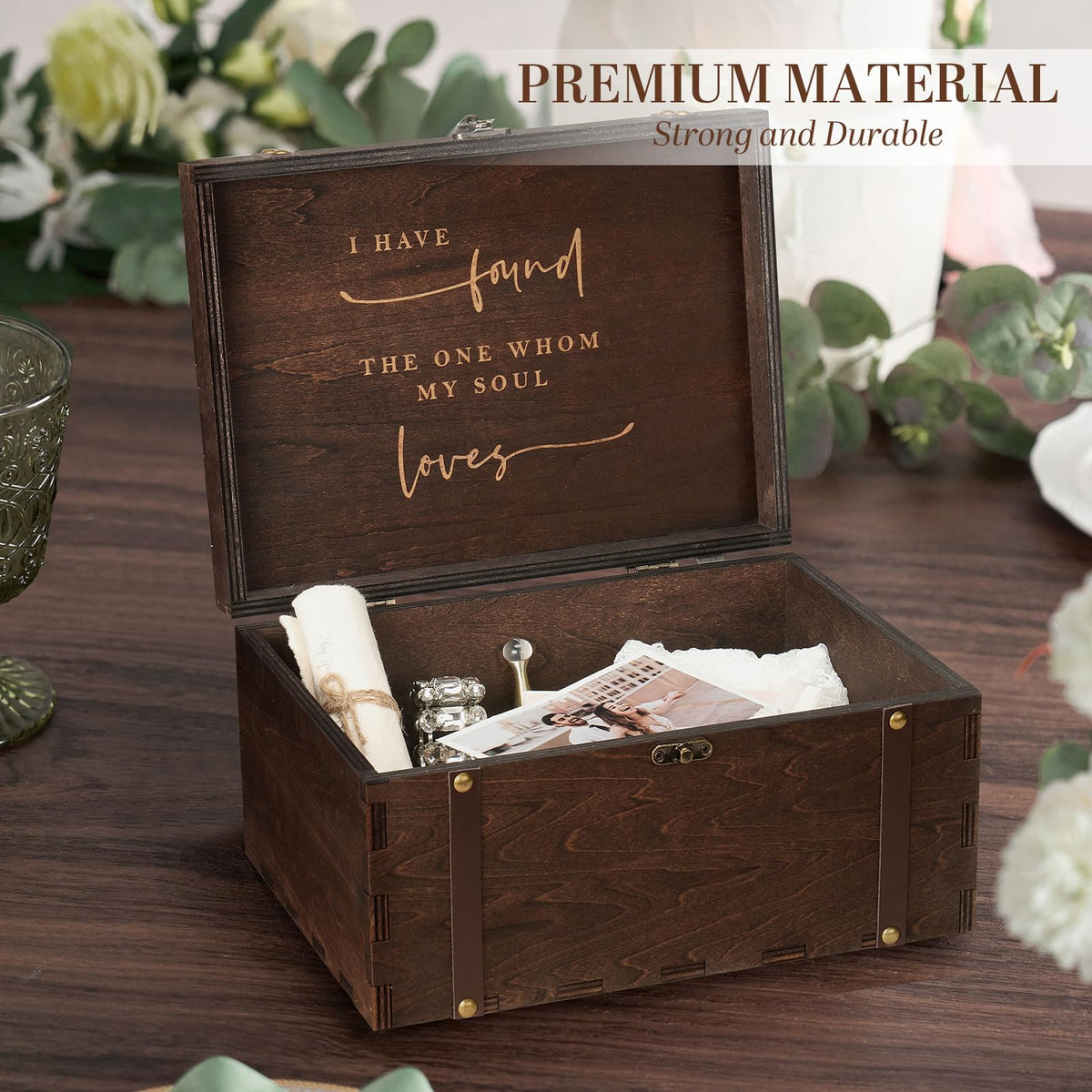 AW BRIDAL handcrafted plywood construction showcases durable, high-quality materials for long-term heirloom storage