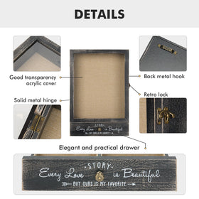 AW BRIDAL memory box for wedding keepsakes and heirlooms